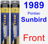 Front Wiper Blade Pack for 1989 Pontiac Sunbird - Assurance