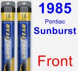 Front Wiper Blade Pack for 1985 Pontiac Sunburst - Assurance