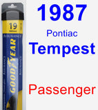 Passenger Wiper Blade for 1987 Pontiac Tempest - Assurance