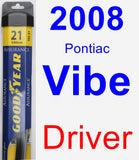 Driver Wiper Blade for 2008 Pontiac Vibe - Assurance