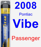 Passenger Wiper Blade for 2008 Pontiac Vibe - Assurance