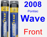 Front Wiper Blade Pack for 2008 Pontiac Wave - Assurance