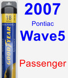 Passenger Wiper Blade for 2007 Pontiac Wave5 - Assurance