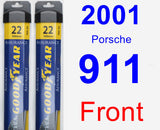 Front Wiper Blade Pack for 2001 Porsche 911 - Assurance