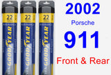 Front & Rear Wiper Blade Pack for 2002 Porsche 911 - Assurance