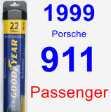 Passenger Wiper Blade for 1999 Porsche 911 - Assurance