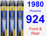 Front & Rear Wiper Blade Pack for 1980 Porsche 924 - Assurance