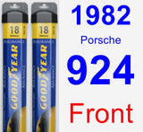 Front Wiper Blade Pack for 1982 Porsche 924 - Assurance