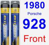 Front Wiper Blade Pack for 1980 Porsche 928 - Assurance