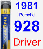 Driver Wiper Blade for 1981 Porsche 928 - Assurance