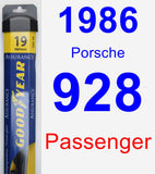 Passenger Wiper Blade for 1986 Porsche 928 - Assurance