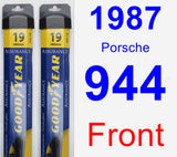 Front Wiper Blade Pack for 1987 Porsche 944 - Assurance