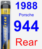 Rear Wiper Blade for 1988 Porsche 944 - Assurance