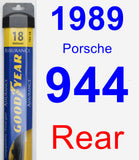 Rear Wiper Blade for 1989 Porsche 944 - Assurance