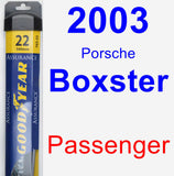 Passenger Wiper Blade for 2003 Porsche Boxster - Assurance