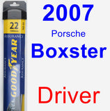 Driver Wiper Blade for 2007 Porsche Boxster - Assurance