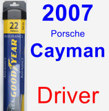 Driver Wiper Blade for 2007 Porsche Cayman - Assurance