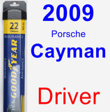 Driver Wiper Blade for 2009 Porsche Cayman - Assurance