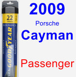 Passenger Wiper Blade for 2009 Porsche Cayman - Assurance