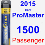 Passenger Wiper Blade for 2015 Ram ProMaster 1500 - Assurance