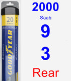 Rear Wiper Blade for 2000 Saab 9-3 - Assurance