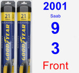 Front Wiper Blade Pack for 2001 Saab 9-3 - Assurance