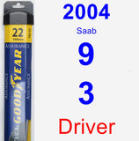 Driver Wiper Blade for 2004 Saab 9-3 - Assurance