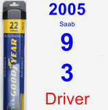 Driver Wiper Blade for 2005 Saab 9-3 - Assurance