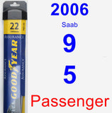 Passenger Wiper Blade for 2006 Saab 9-5 - Assurance