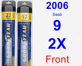 Front Wiper Blade Pack for 2006 Saab 9-2X - Assurance