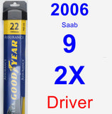 Driver Wiper Blade for 2006 Saab 9-2X - Assurance