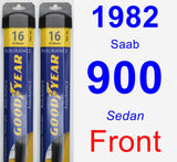 Front Wiper Blade Pack for 1982 Saab 900 - Assurance