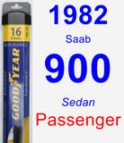 Passenger Wiper Blade for 1982 Saab 900 - Assurance