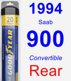 Rear Wiper Blade for 1994 Saab 900 - Assurance