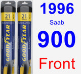 Front Wiper Blade Pack for 1996 Saab 900 - Assurance