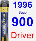 Driver Wiper Blade for 1996 Saab 900 - Assurance