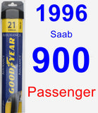 Passenger Wiper Blade for 1996 Saab 900 - Assurance