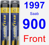 Front Wiper Blade Pack for 1997 Saab 900 - Assurance