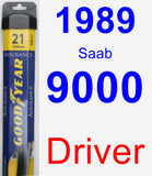 Driver Wiper Blade for 1989 Saab 9000 - Assurance