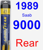 Rear Wiper Blade for 1989 Saab 9000 - Assurance