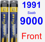 Front Wiper Blade Pack for 1991 Saab 9000 - Assurance
