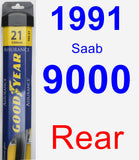 Rear Wiper Blade for 1991 Saab 9000 - Assurance