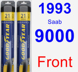 Front Wiper Blade Pack for 1993 Saab 9000 - Assurance