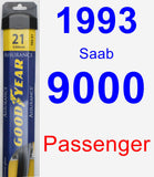 Passenger Wiper Blade for 1993 Saab 9000 - Assurance