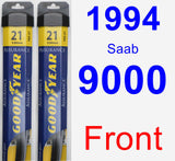 Front Wiper Blade Pack for 1994 Saab 9000 - Assurance