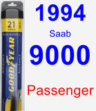 Passenger Wiper Blade for 1994 Saab 9000 - Assurance