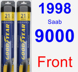 Front Wiper Blade Pack for 1998 Saab 9000 - Assurance