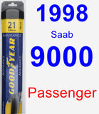 Passenger Wiper Blade for 1998 Saab 9000 - Assurance
