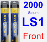 Front Wiper Blade Pack for 2000 Saturn LS1 - Assurance