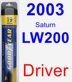 Driver Wiper Blade for 2003 Saturn LW200 - Assurance